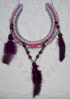 A really lovely choice of colours for this dreamcatcher. SOLD.